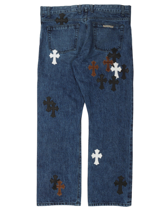 Denim w/ 35 Cross Patches