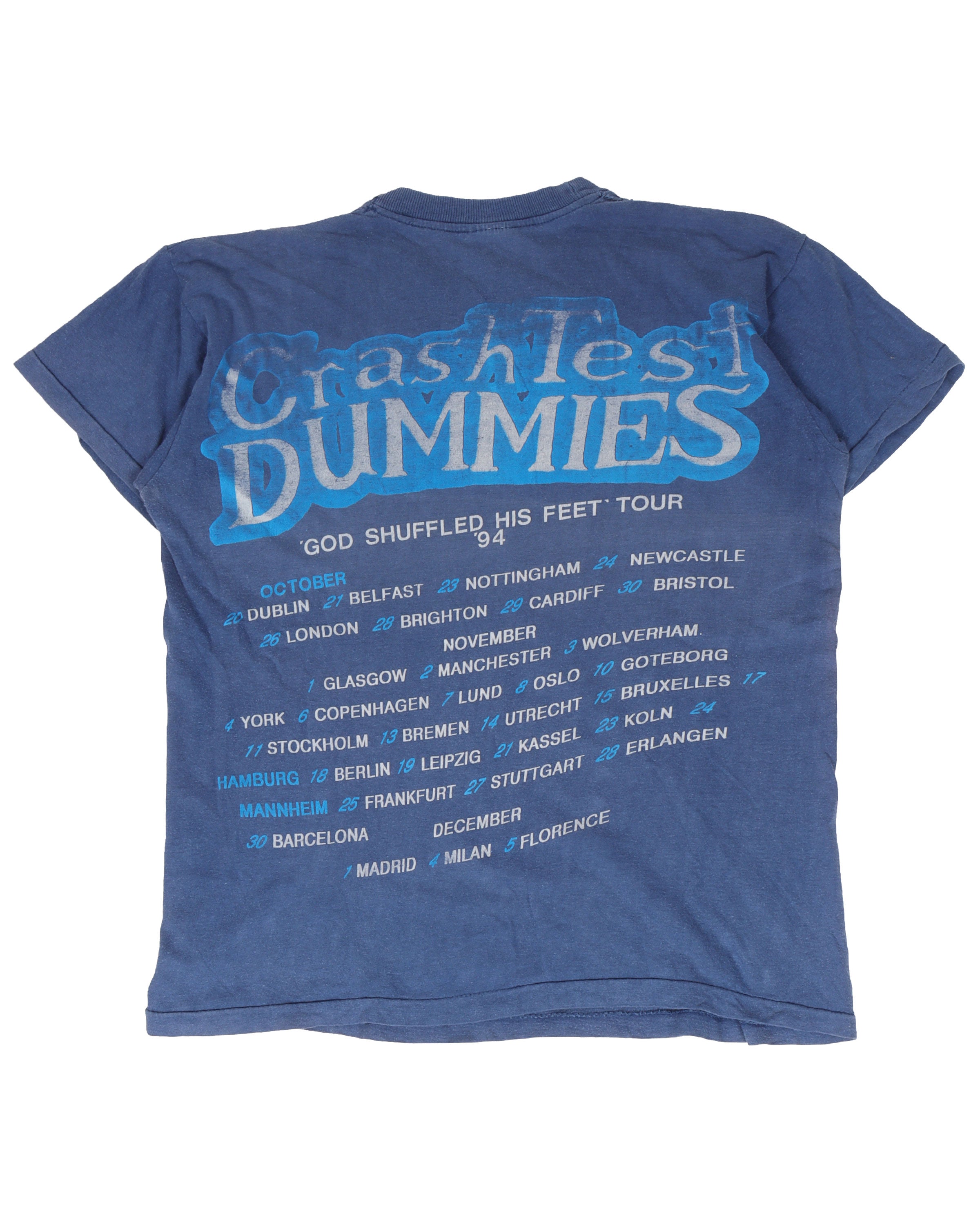 Crash Test Dummies 1994 "God Shuffled His Feet" Tour T-Shirt