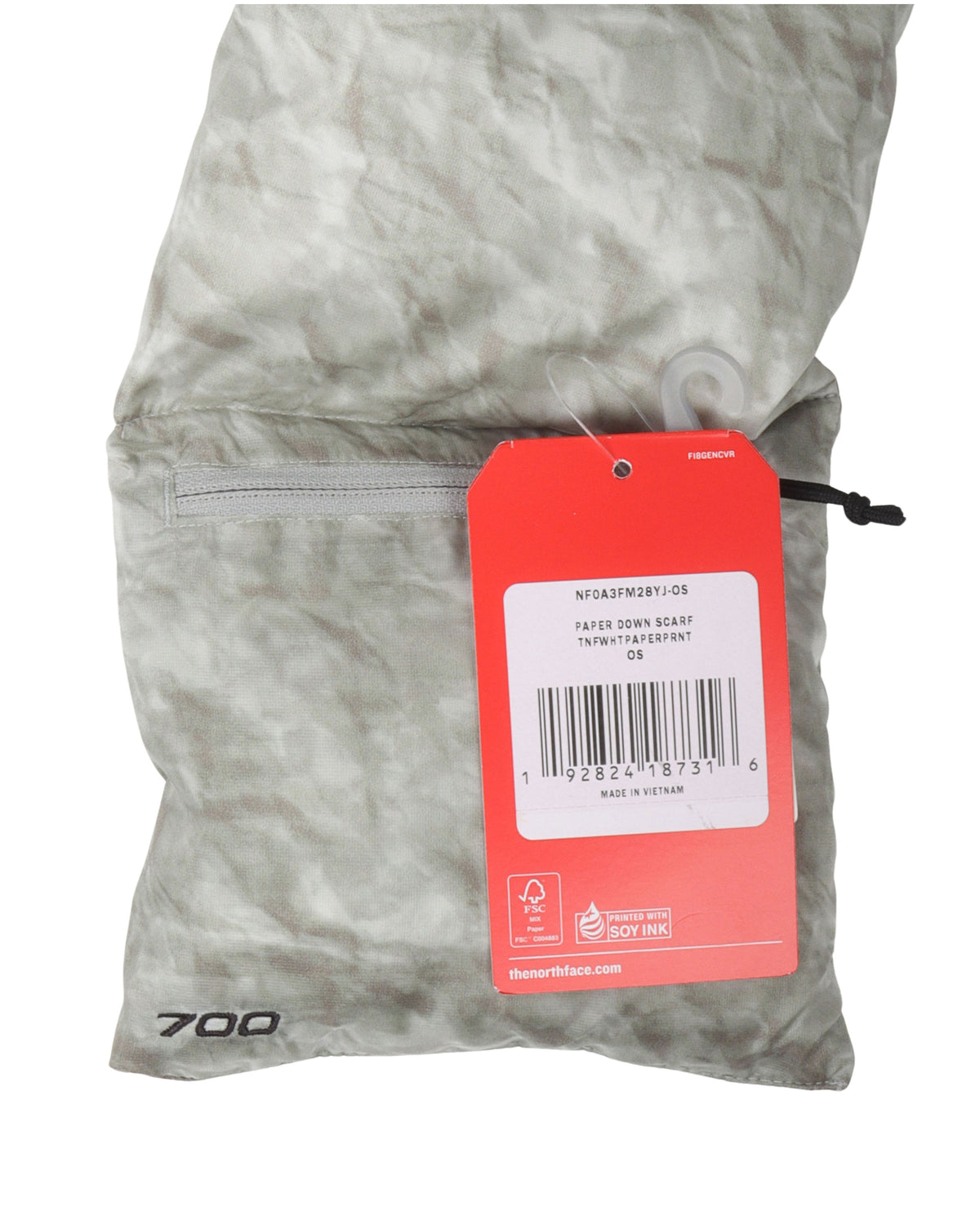 The North Face 'Paper' Nuptse Scarf