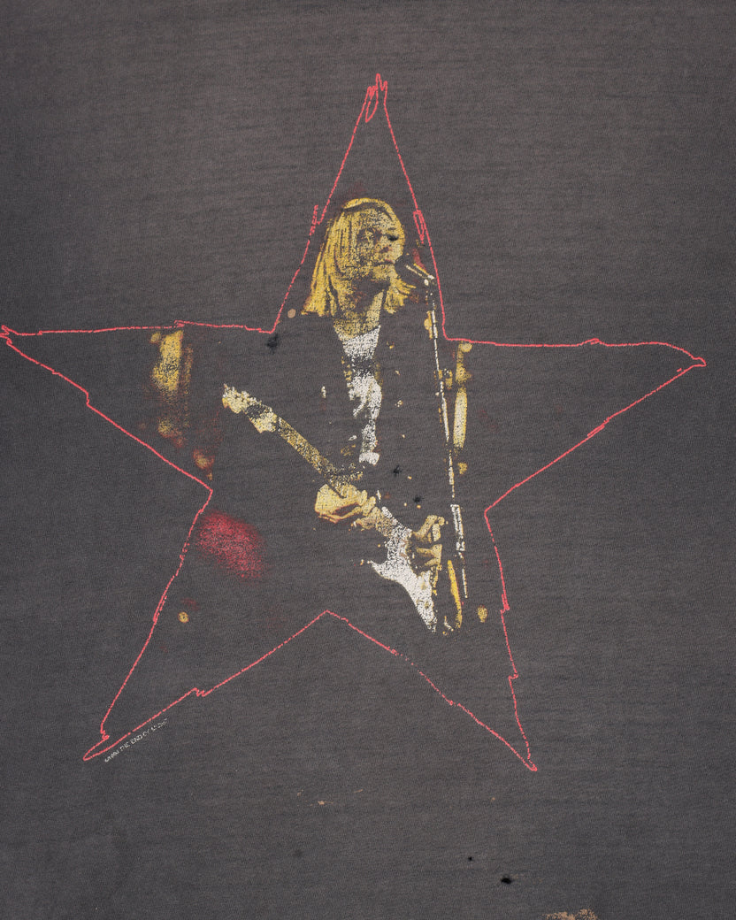 Kurt Cobain Star Live Thrashed T-Shirt