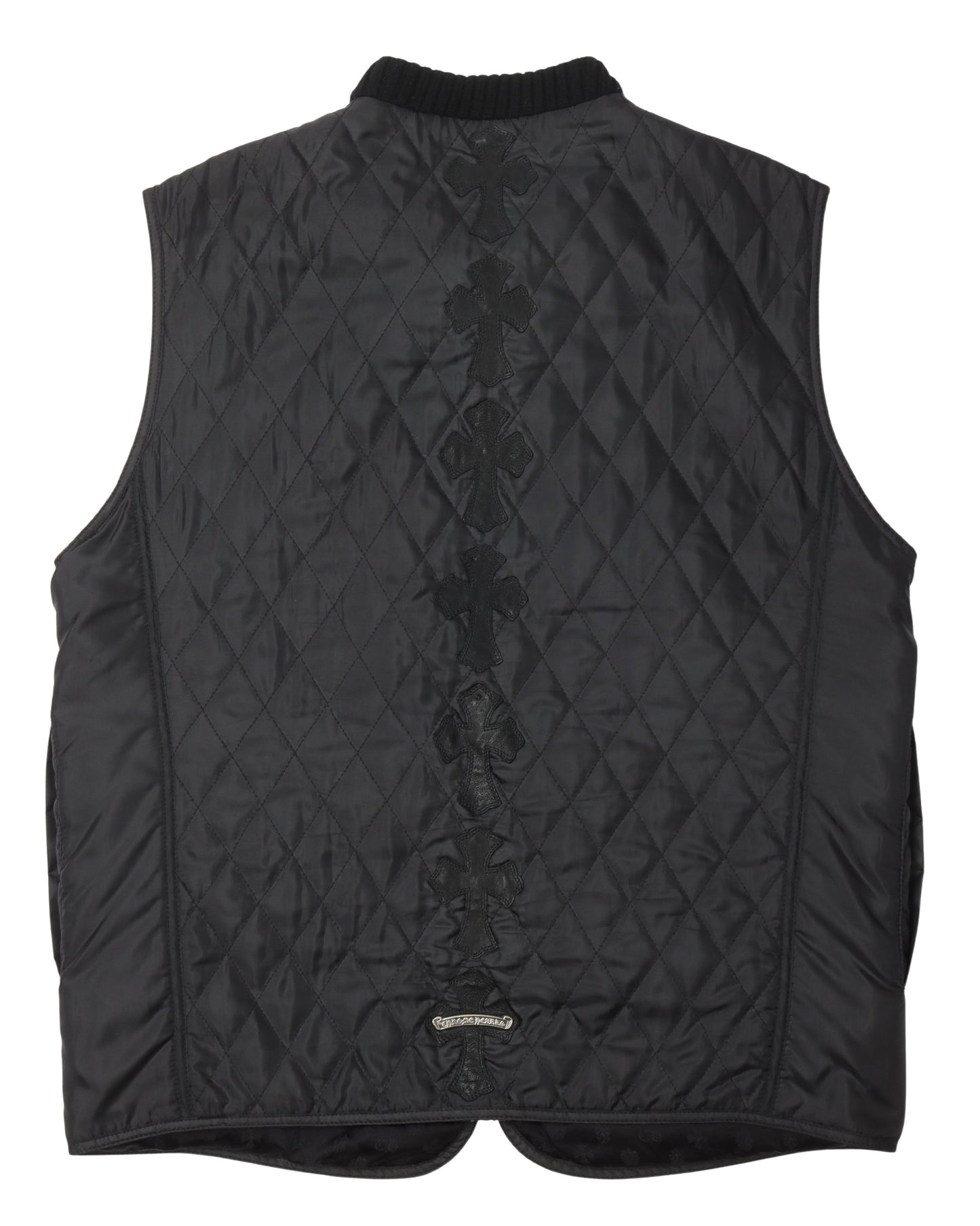 Papa Cross Quilted Nylon Vest