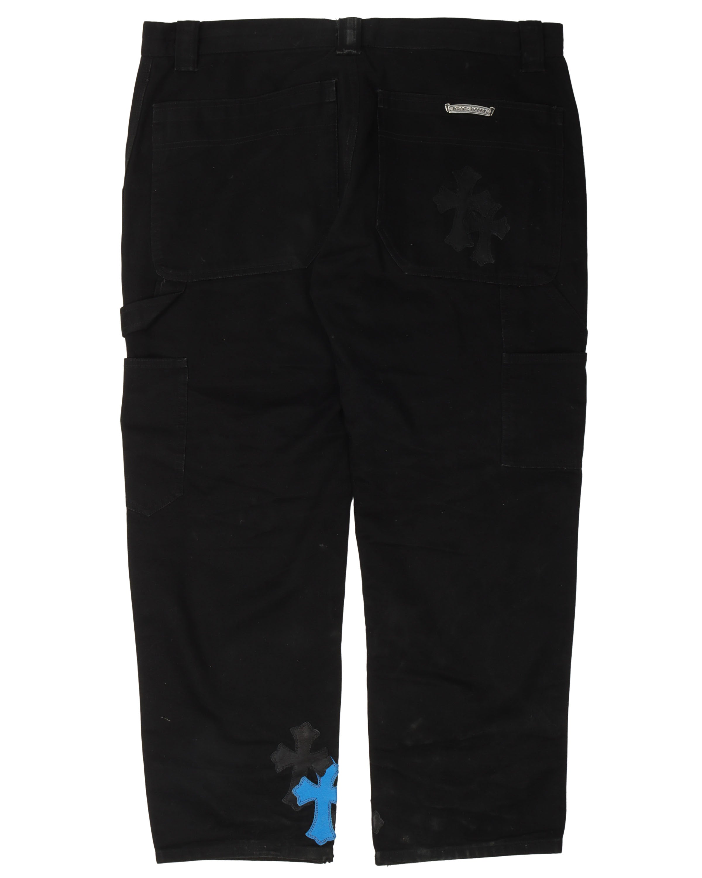 Leather Cross Carpenter Pants