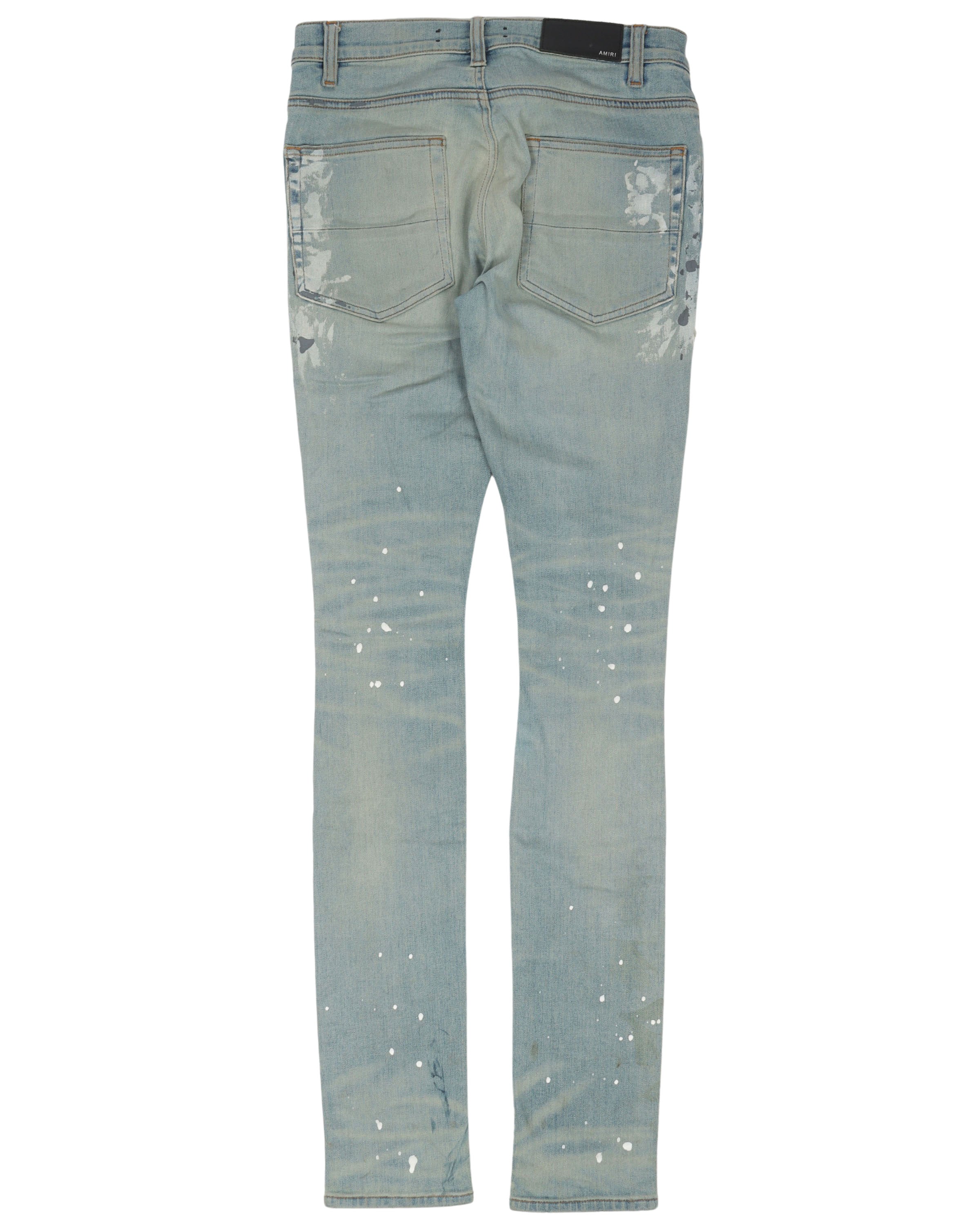 Paint Distressed Jeans