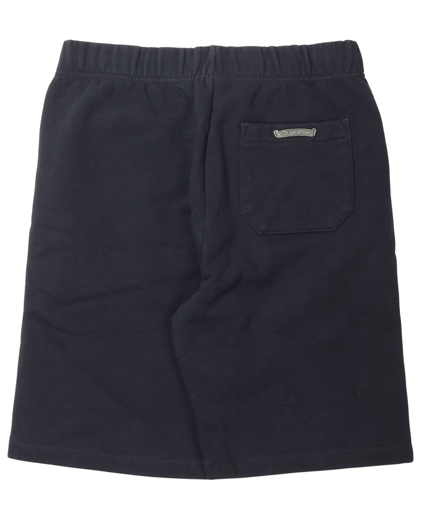 Leather Cross Sweat Shorts