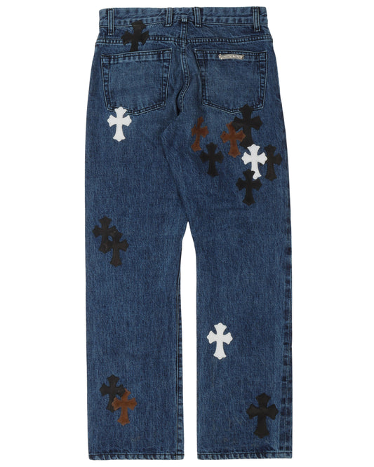 Denim w/ 35 Cross Patches