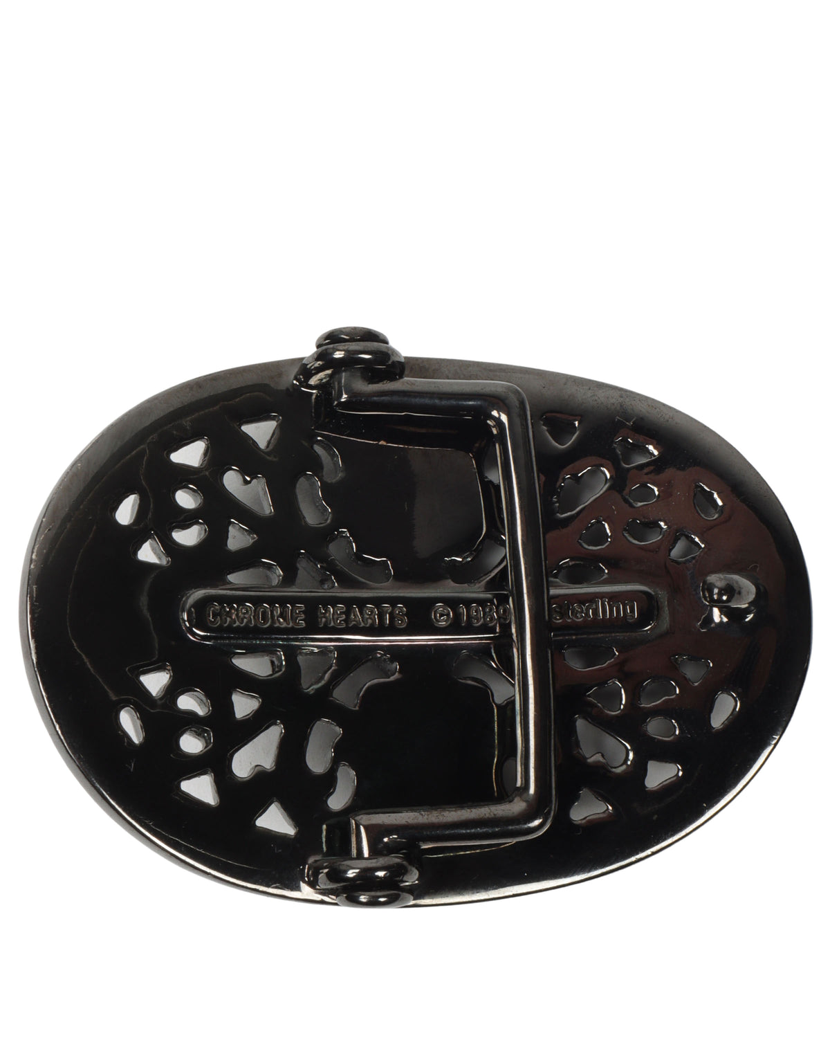Black Silver Belt Buckle