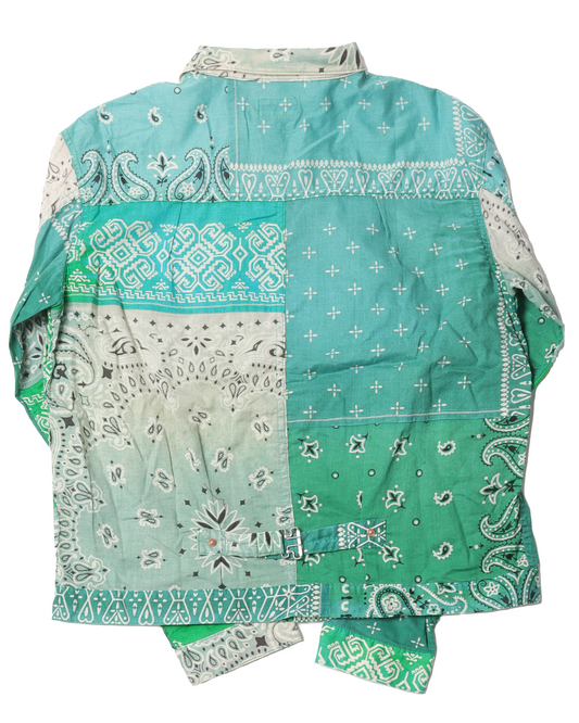 Green Paisley Button Shirt