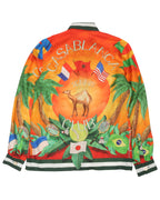 Palm Tree Sunset Silk Shirt