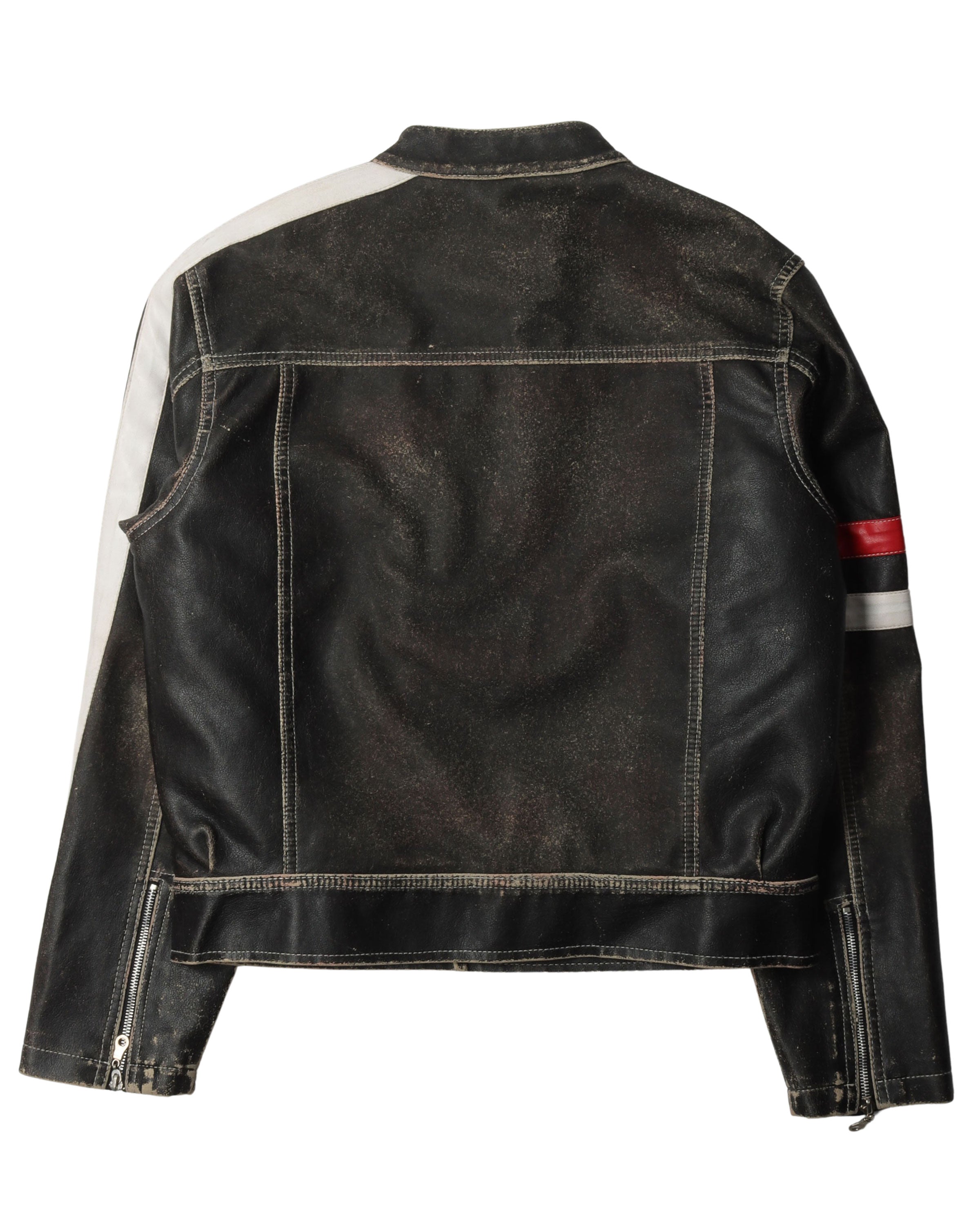 Mission Tribal Face Faux Leather Jacket