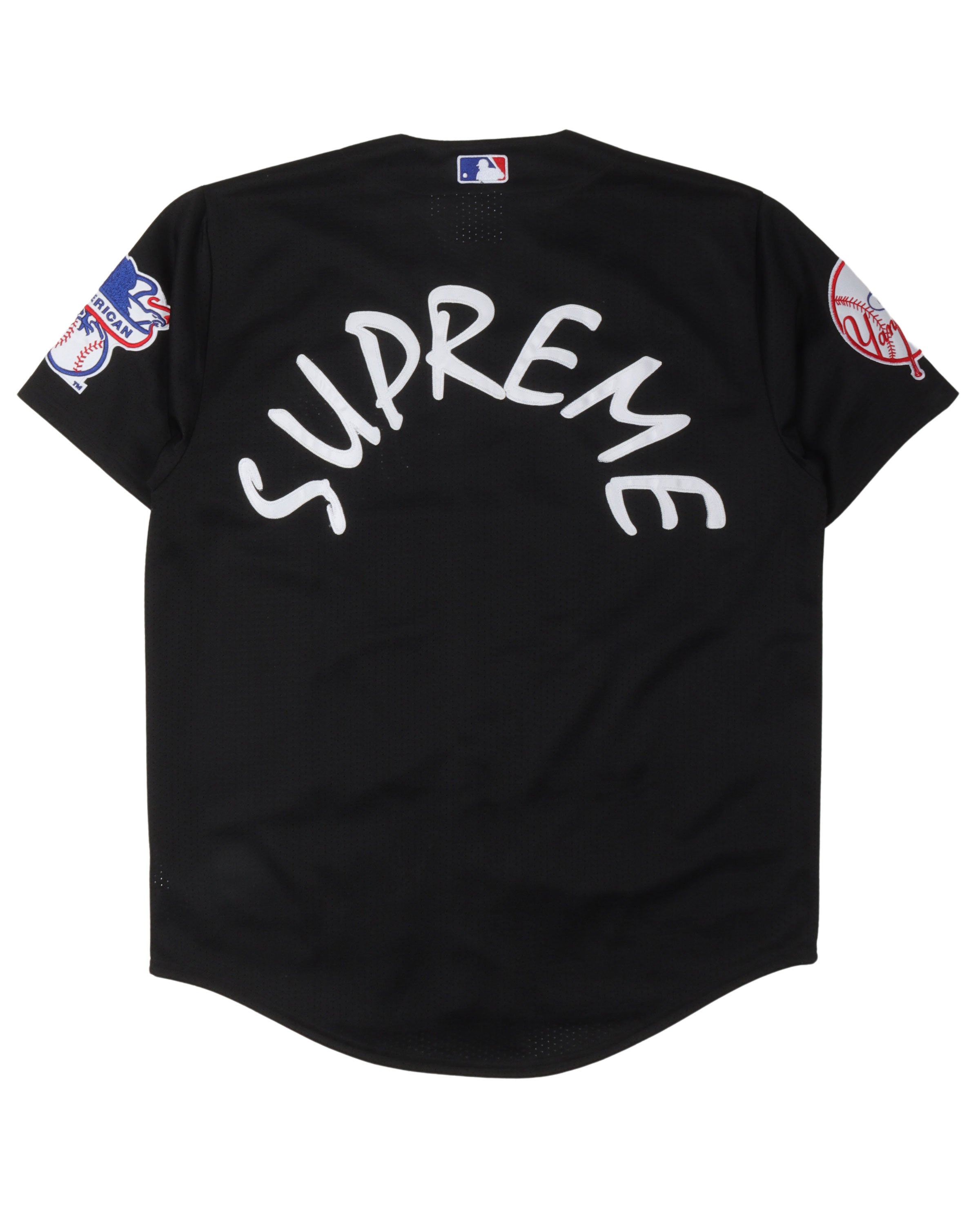 Supreme New York Yankees Baseball Jersey Black Size Large 100
