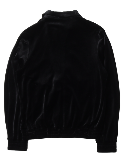 Velour Orange Logo Jacket