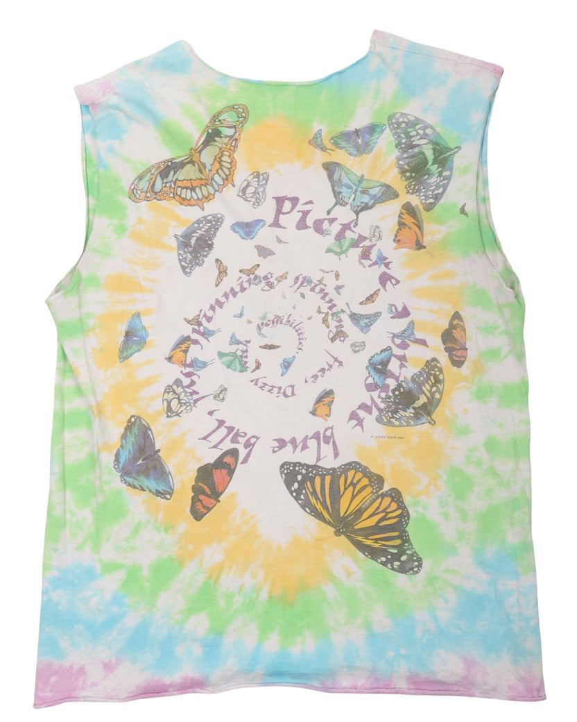 Rainforest Dead Tie Dye Cut Off T-Shirt