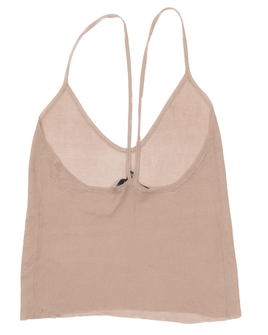 Tom Ford Era Mesh Spaghetti Strap Tank Top