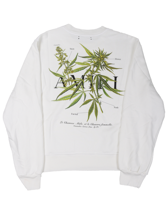 Medical Hemp Print Jersey Sweatshirt