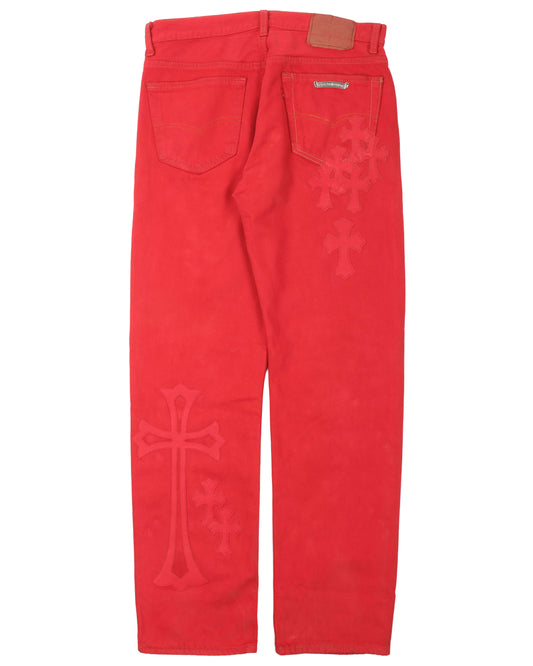 Levi's Leather Cross Dyed Jeans