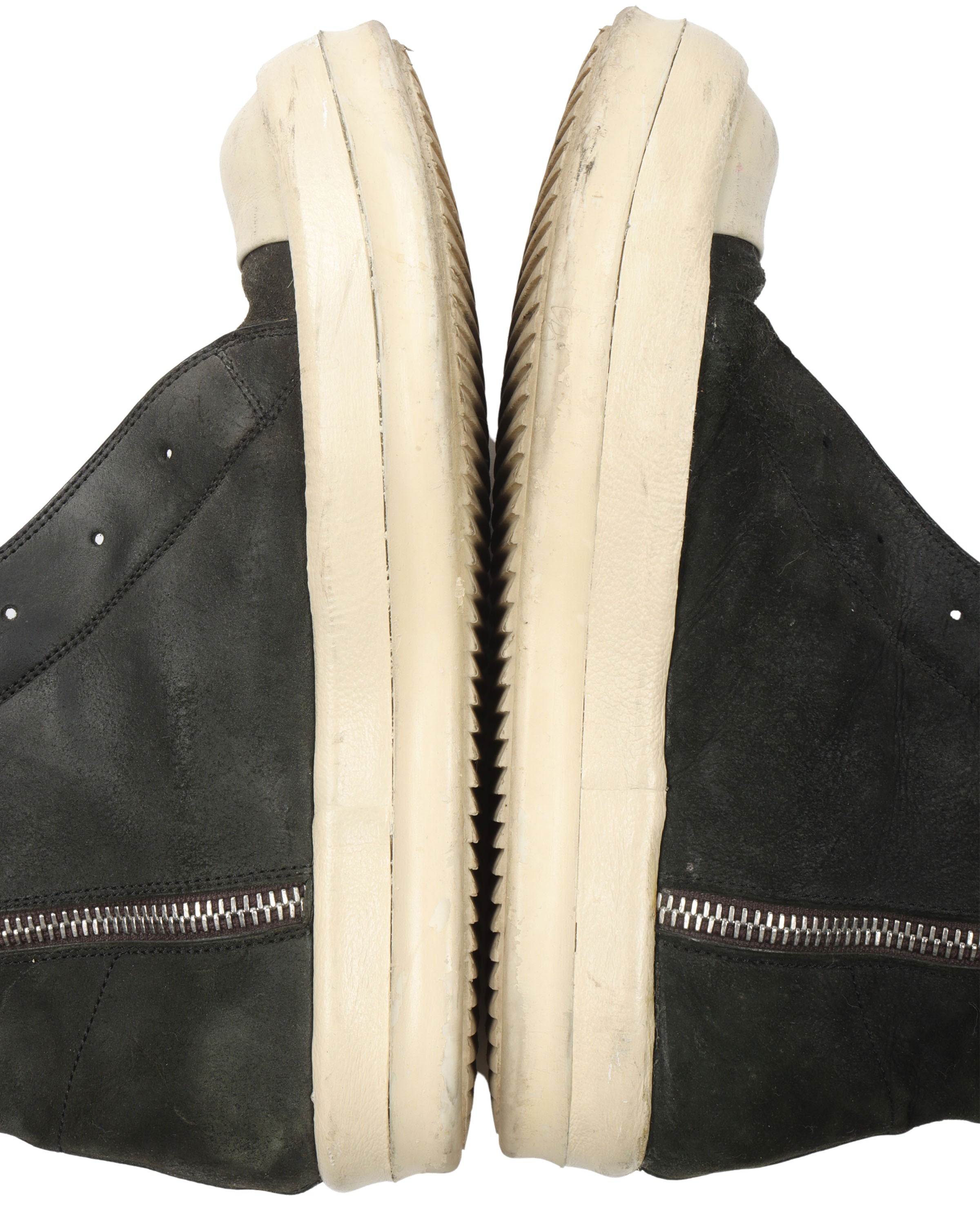 Reverse Leather Laceless Ramone Boots