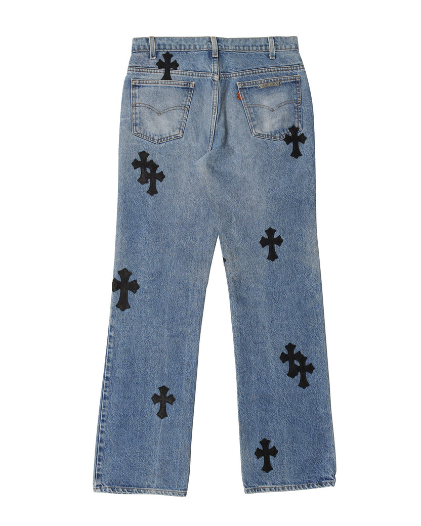 Chrome Hearts online exclusive Levi's jeans black & purple SZ:W28