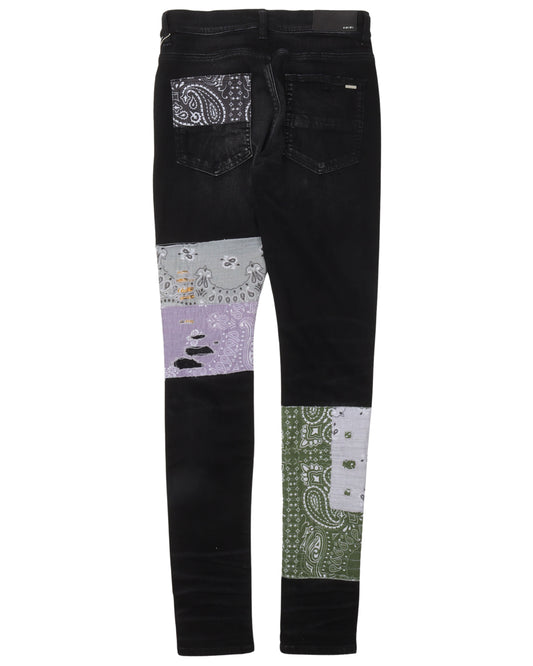 Bandana Patched Jeans