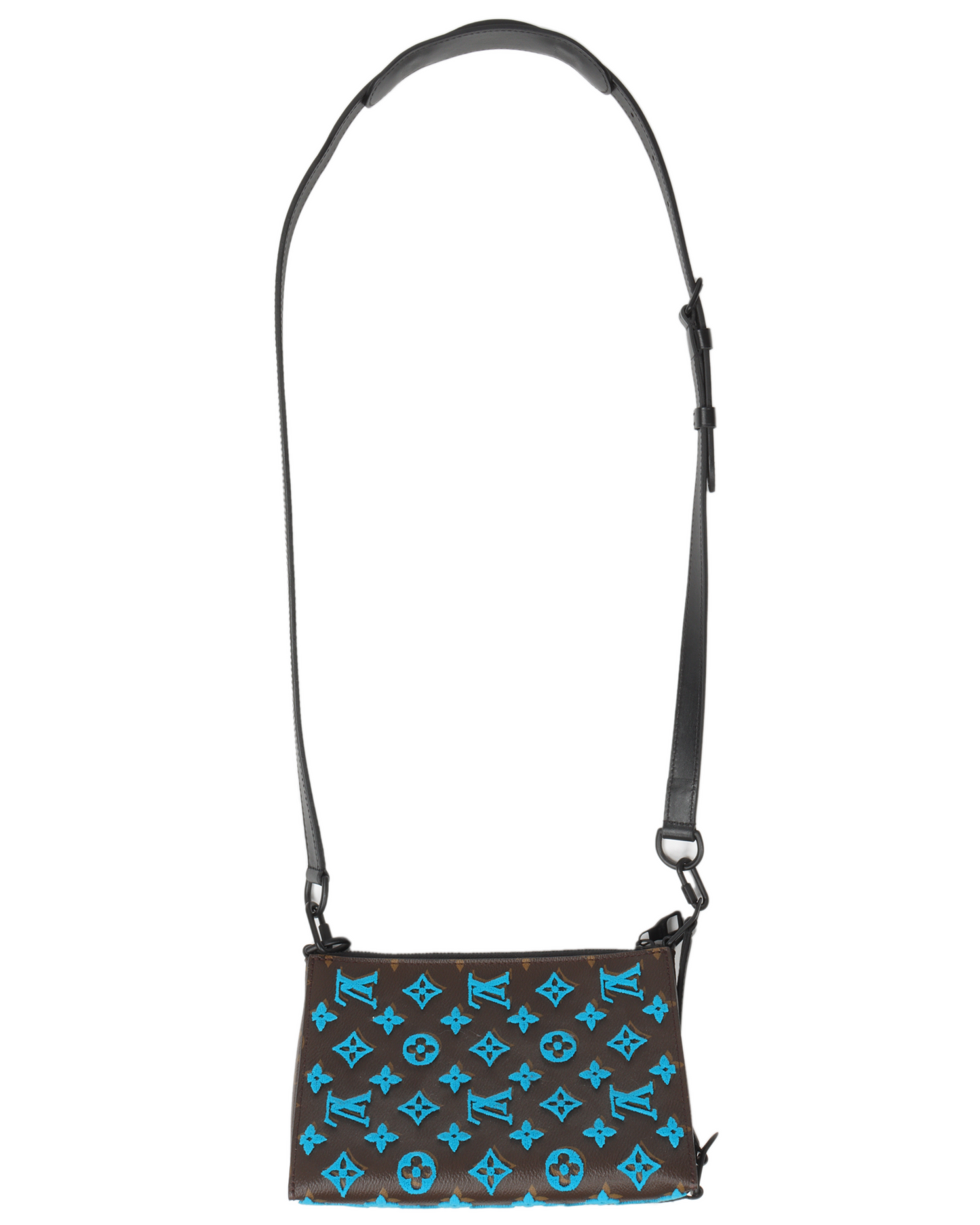 Monogram Tuffetage Triangle Messenger