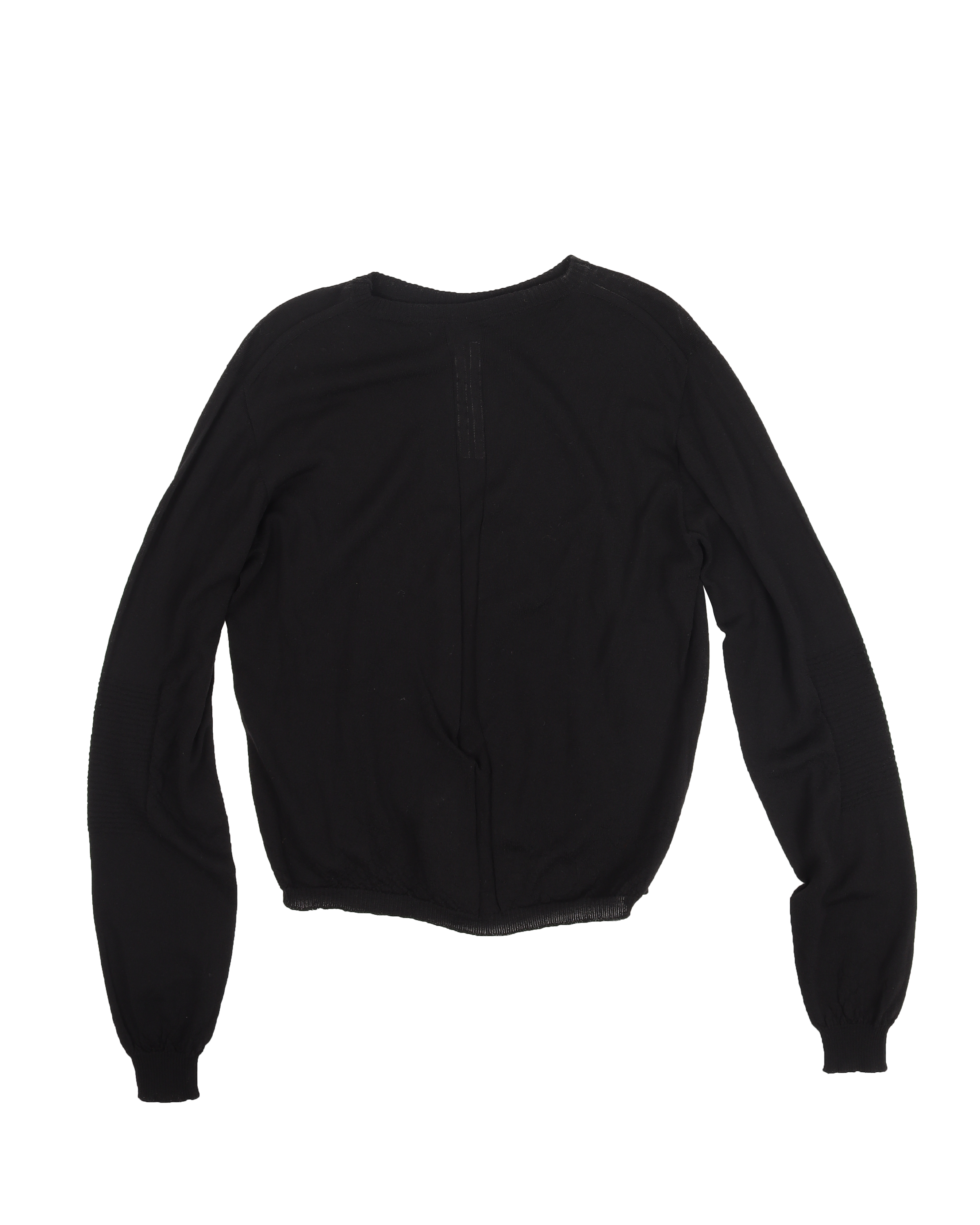 FW20 Oversized Cropped Biker Sweater (Black)