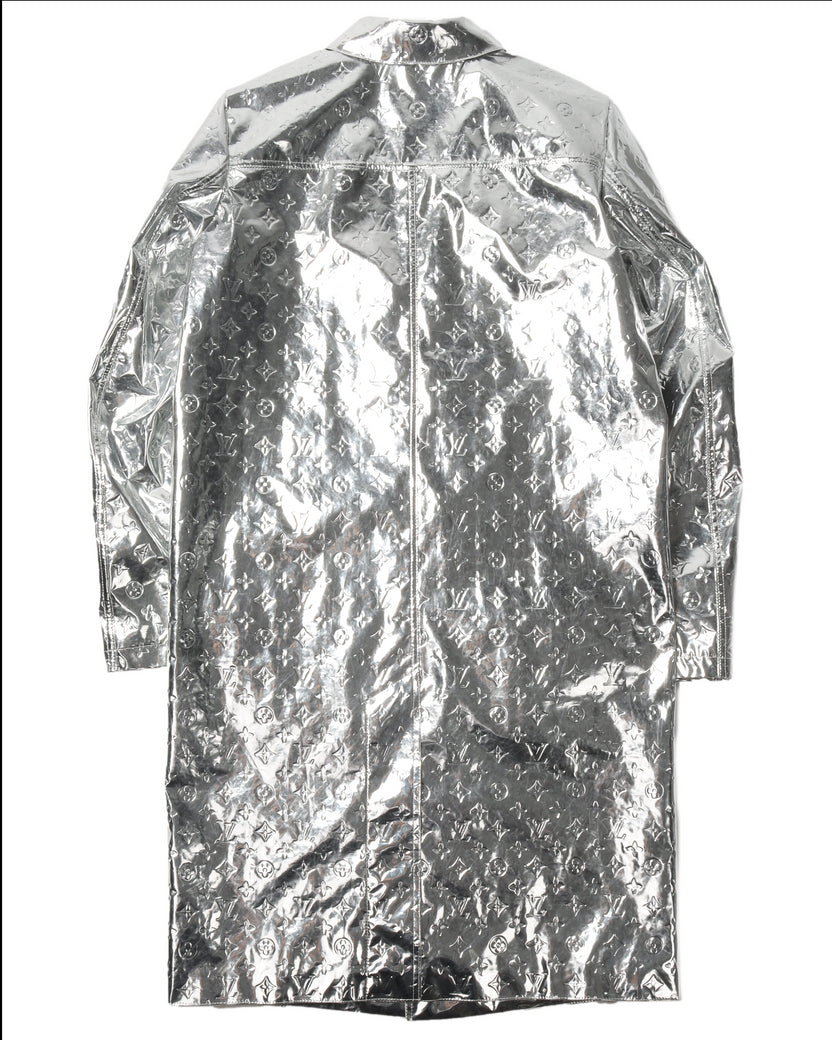 Louis Vuitton Monogram Mirror Raincoat Silver Men's - FW21 - US