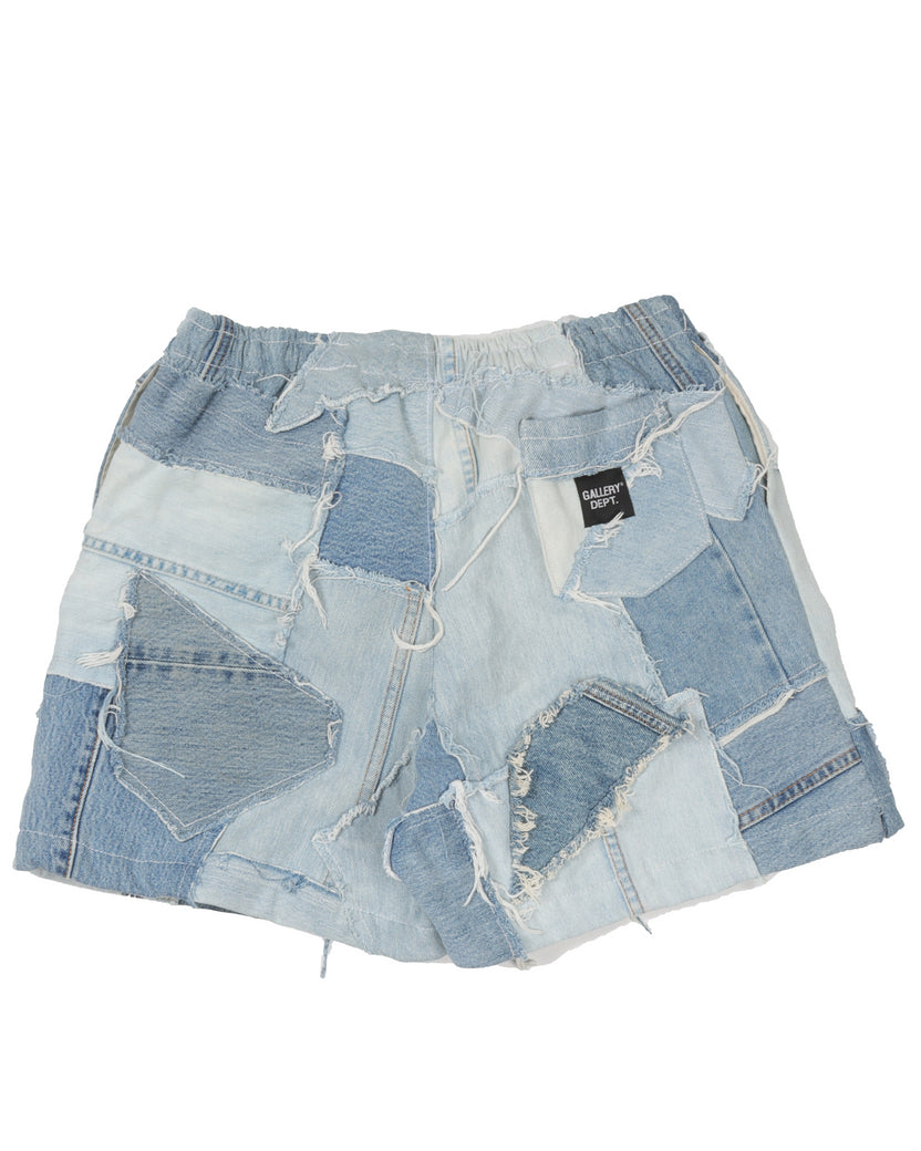 Reconstructed Denim Shorts