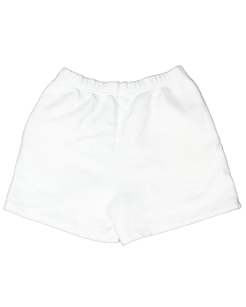 White Cross Sweat Shorts