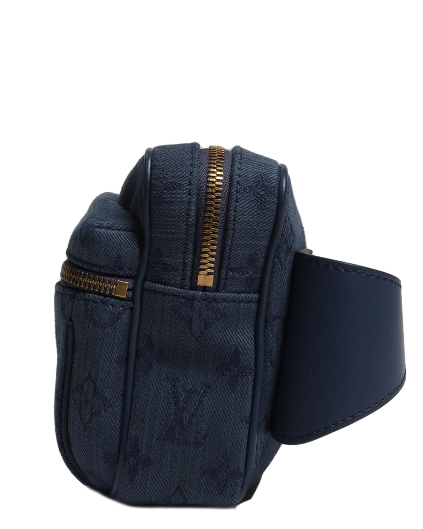 Blue Louis Vuitton Monogram Denim Outdoor Bumbag Belt Bag, Cra-wallonieShops Revival