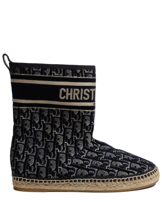 Knit Monogram Boots