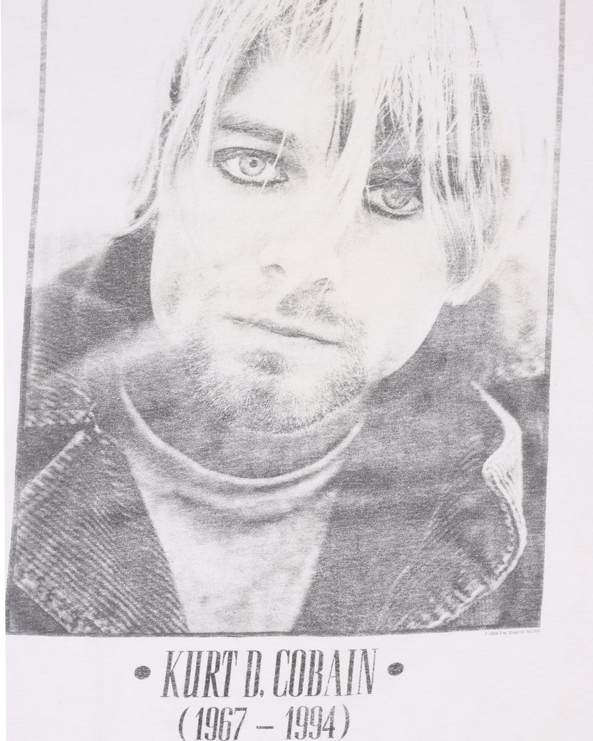 Kurt Cobain 1967-1994 Memorial Graphic Print T-Shirt
