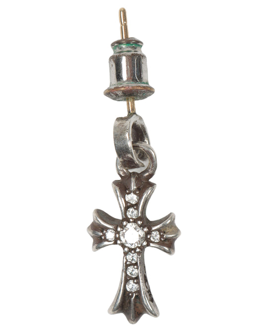 Diamond Cross Earring