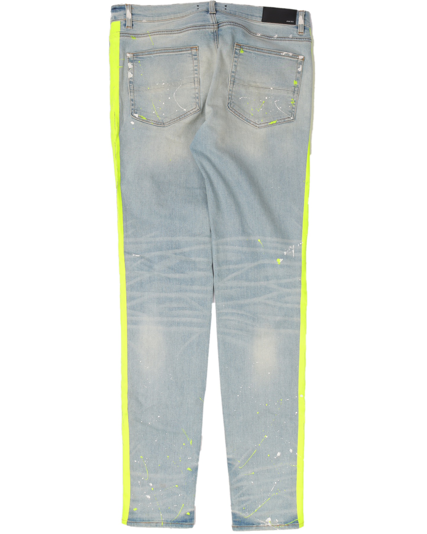Distressed Track Denim
