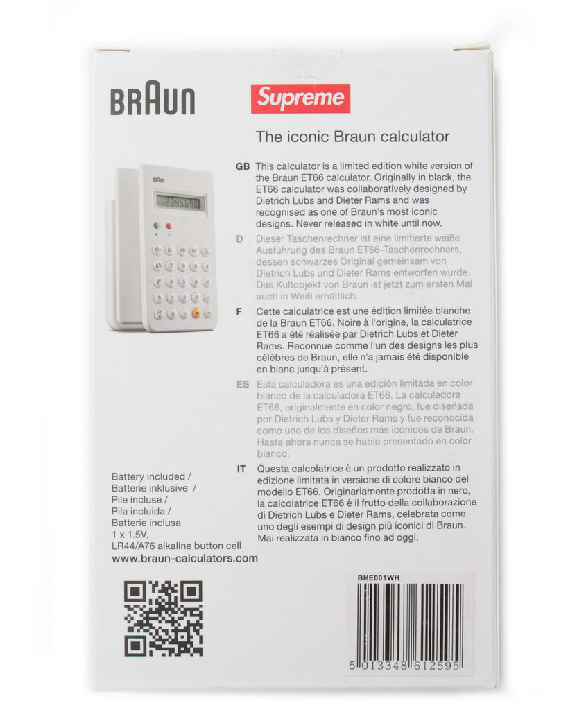 Supreme Braun Calculator
