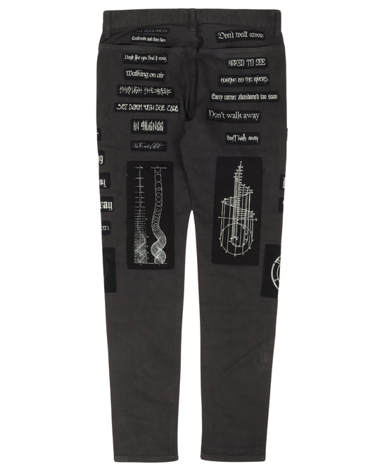 Patchwork Skinny Jeans