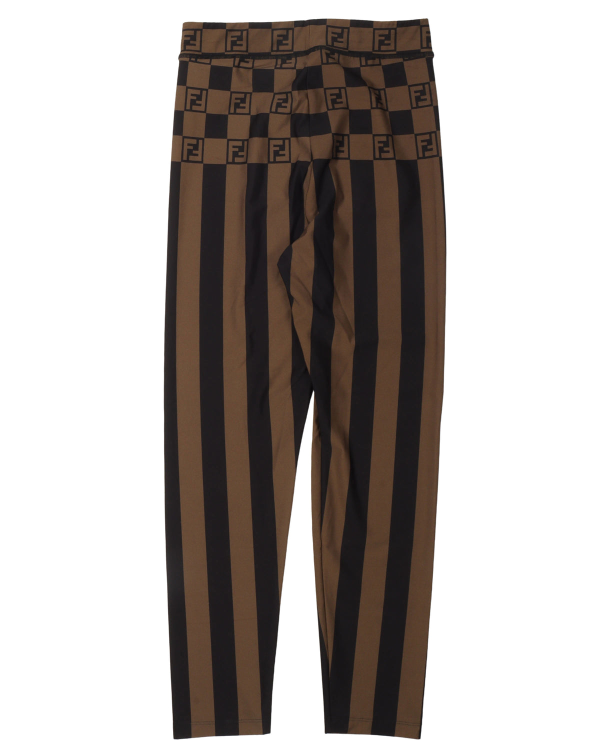 Striped Monogram Leggings