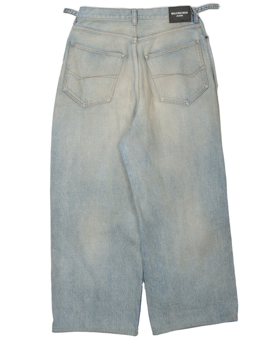 Baggy Distressed Denim Jeans