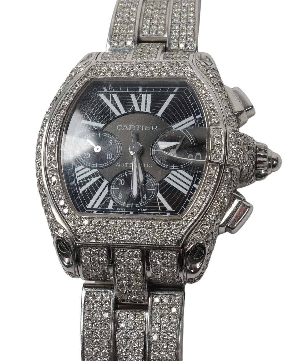 Cartier Roadster XL Chronograph Bust Down Watcher – Justin Reed