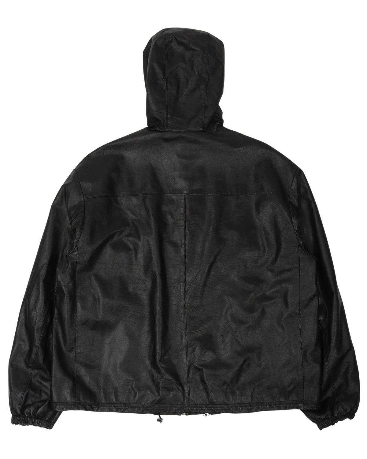 Hooded Leather Jacket