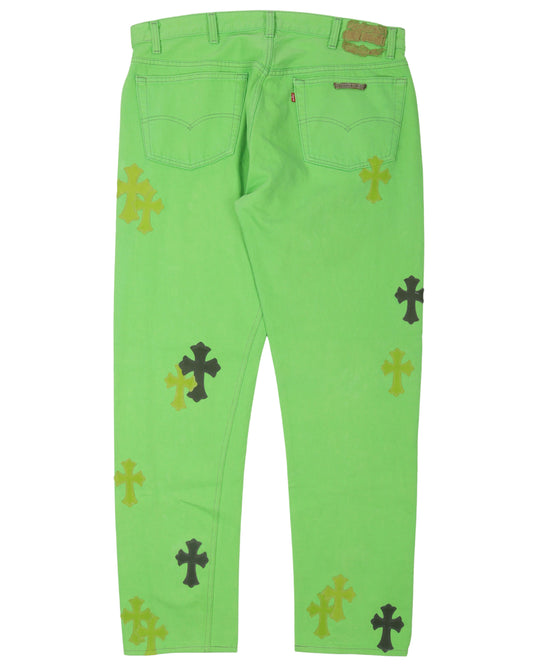 Sex Records Cross Patch Denim