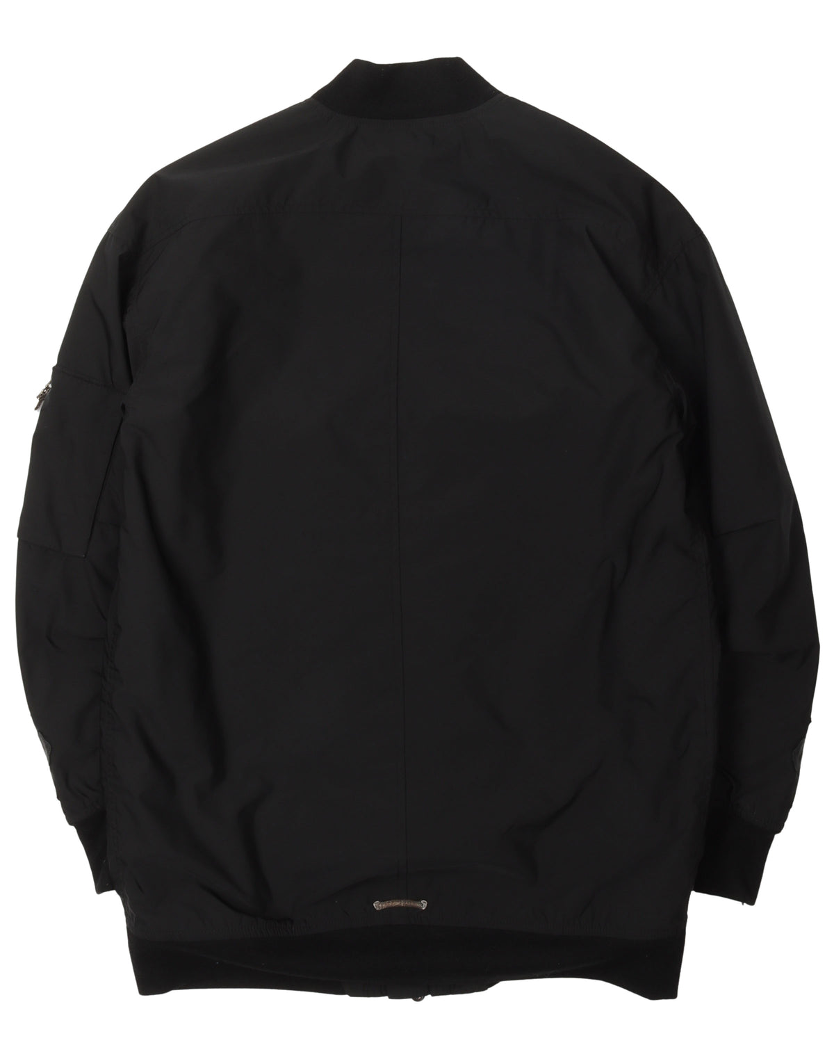 Leather Cross Bomber Jacket