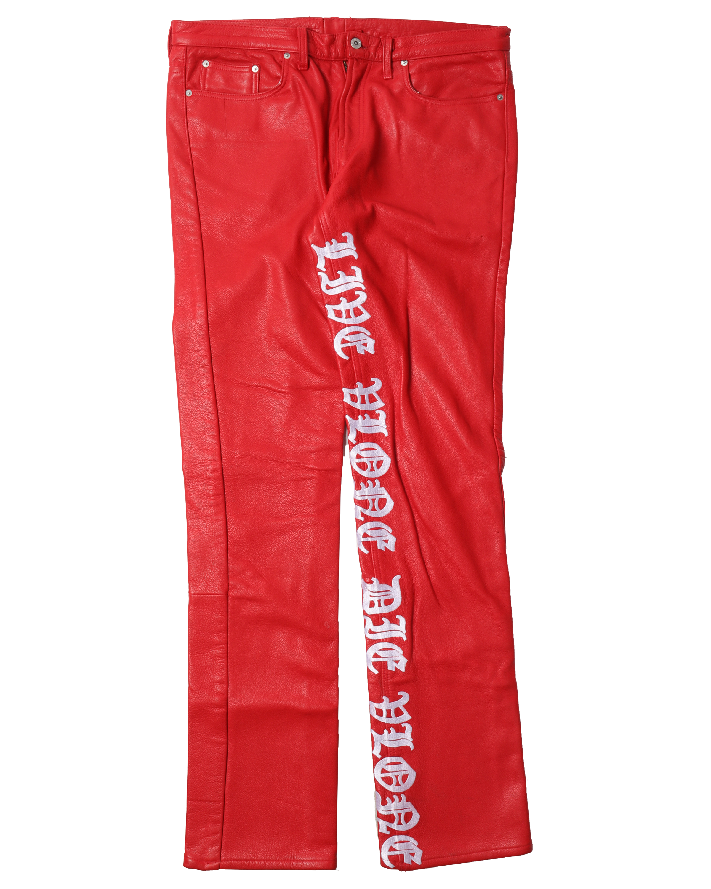 Sample Leather Red Pants