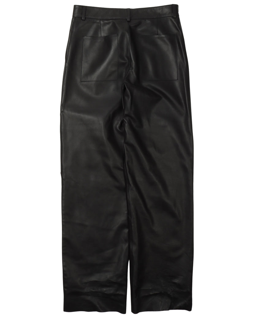 Loose Leather Pants