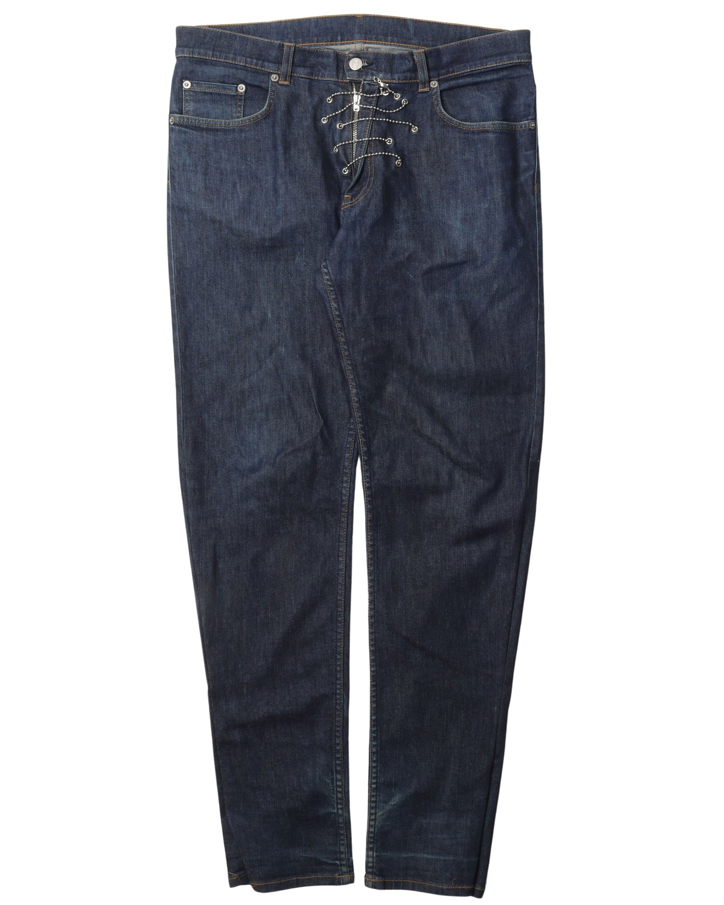 Bondage Fly Zipper Jeans