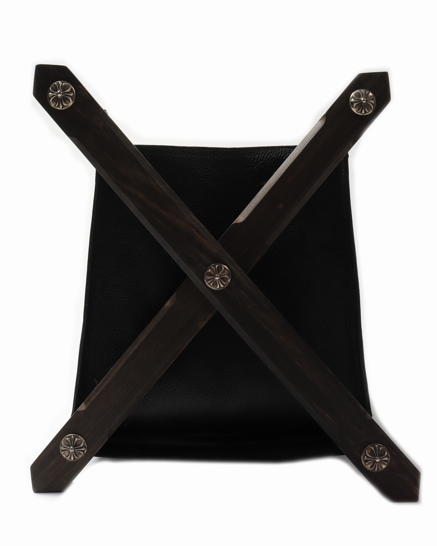 Black Leather Magazine Holder