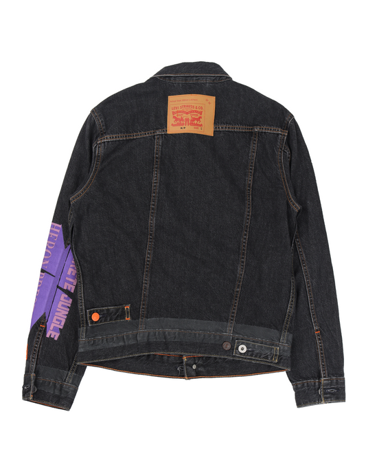 Graphic Print Denim Jacket