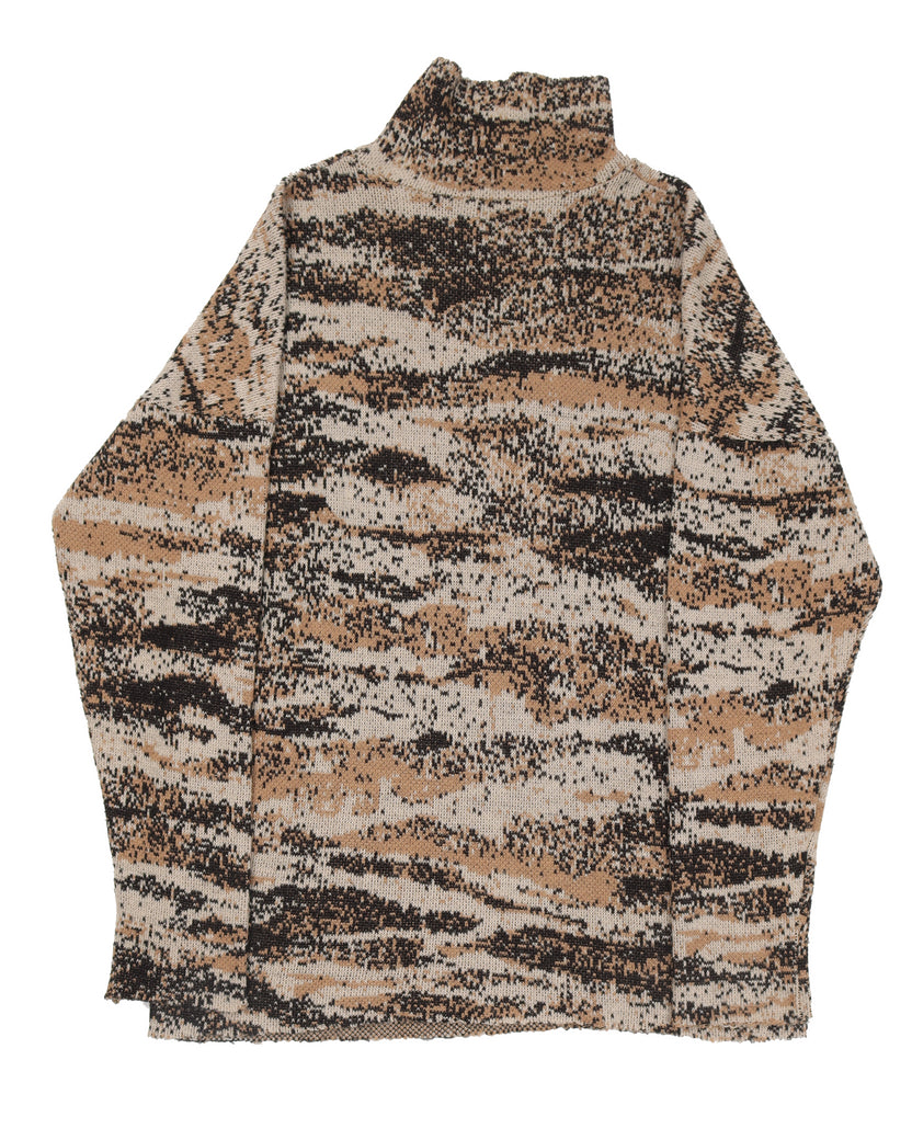AW02 'Virginia Creeper' DigiCamo Turtleneck Sweater
