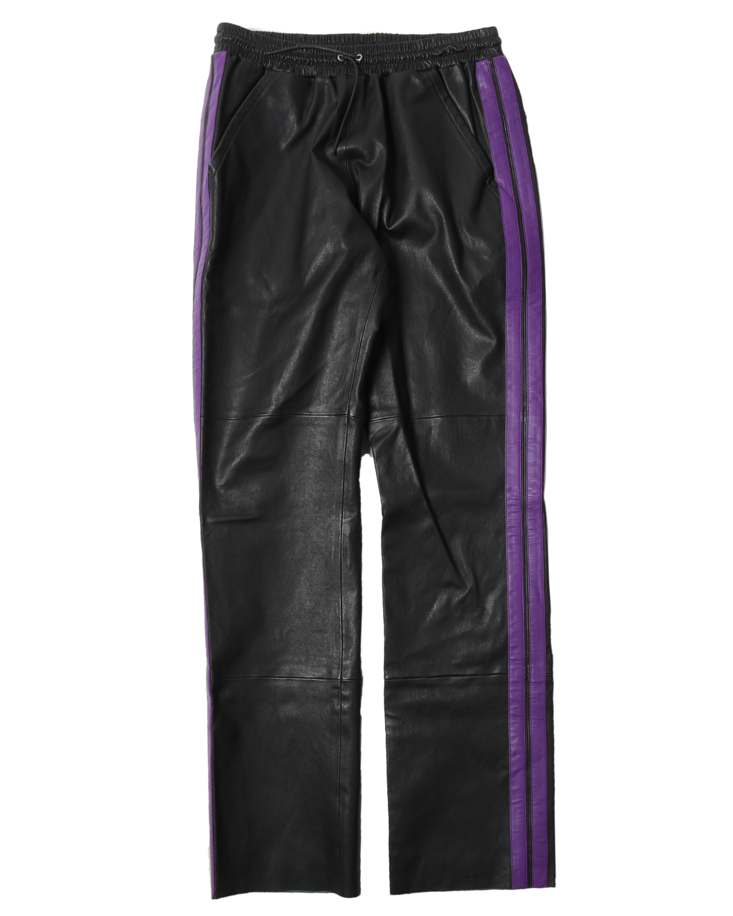 Sample Leather Purple Stripped Pants