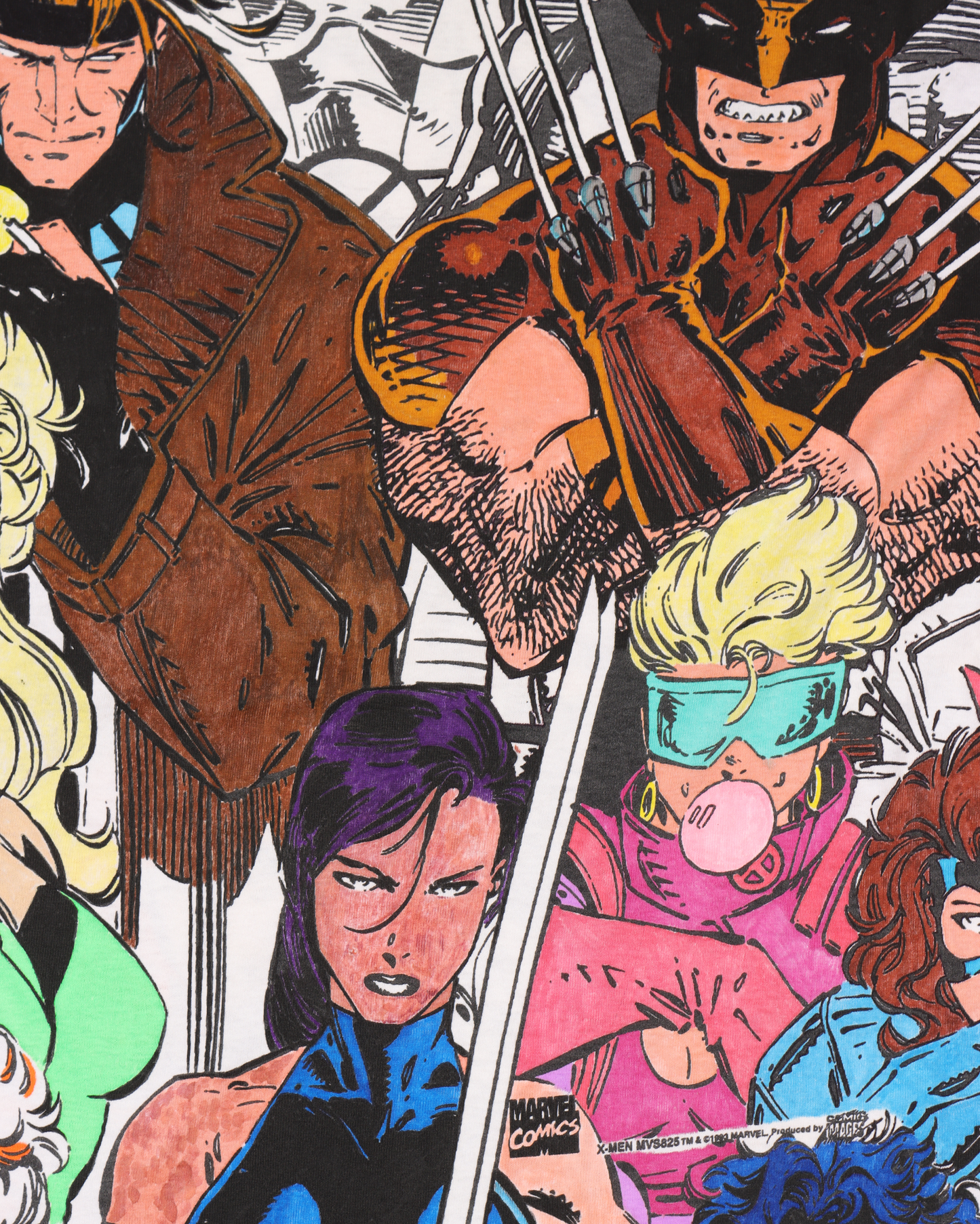 Marvel X-Men Jim Lee Future Past Hand Painted T-Shirt