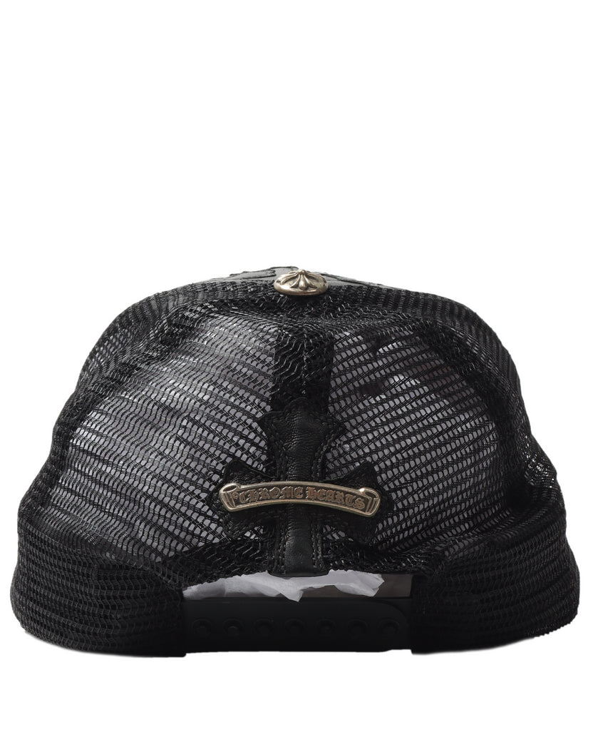Leather Cross Patch Hat