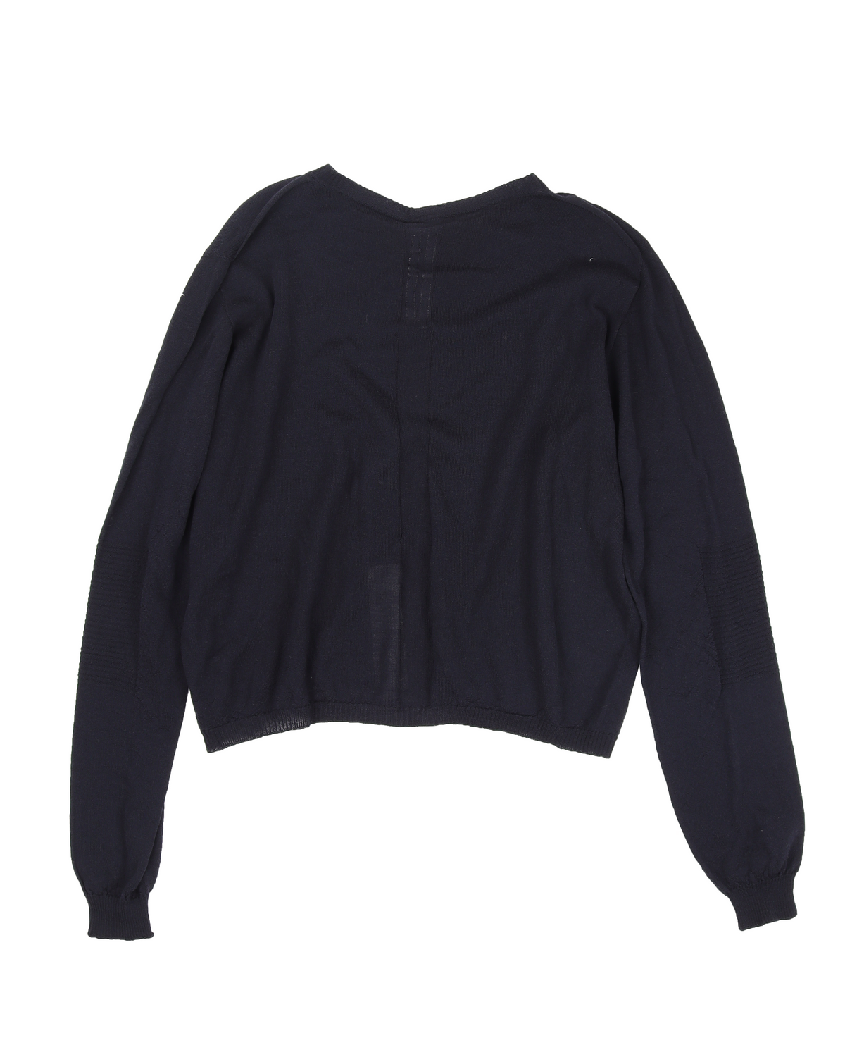 FW20 Oversized Cropped Biker Sweater (Navy)